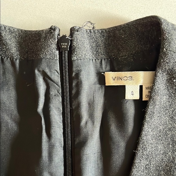 Vince Grey Sleeveless Wool Dress - Picture 6 of 6